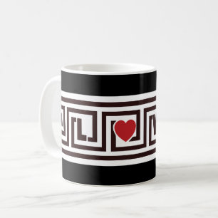 Greek Key Love Coffee Mug