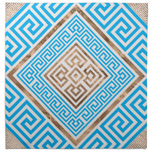 Greek Key Ornament - Greek Meander -Rhombus #1 Cloth Napkin