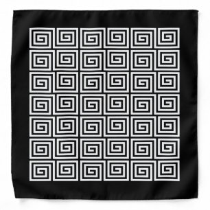 Greek Key Pattern Bandana