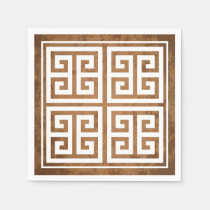 Greek Key Pattern Design Napkins