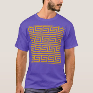 Greek Key Pattern Gold T-Shirt