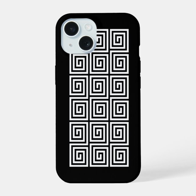 Greek Key Pattern Iphone Case (Back)