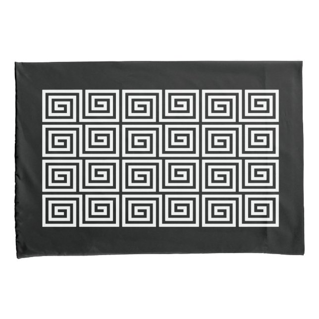 Greek Key Pattern Pillow Case (Front-Right)