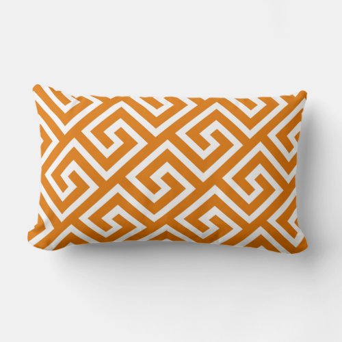 Greek Key Seamless Pattern Lumbar Pillow