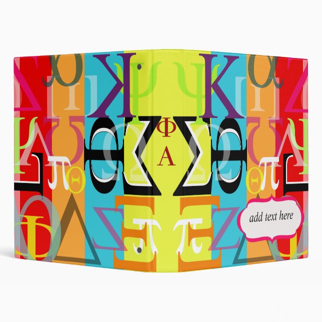 Greek life binder.. customize spine w/ ur sorority binder (Background)