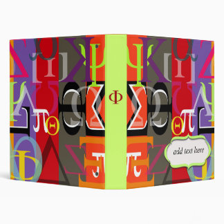 Greek life binder.. customize spine w/ ur sorority binder