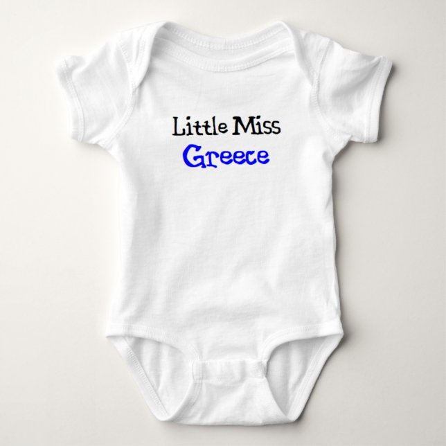 greek little miss baby bodysuit (Front)