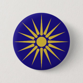 Greek Macedonia, Greece flag Pinback Button