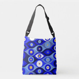 Greek Mati Mataki - Matiasma Evil Eye blues Crossbody Bag