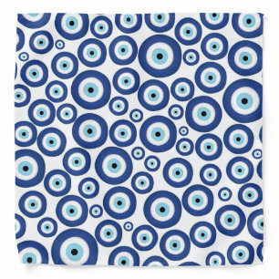 Greek Mati Mataki - Matiasma Evil Eye Pattern #1 Bandana