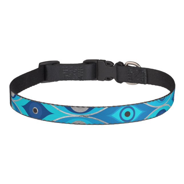 Greek Mati Mataki - Matiasma Evil Eye Pattern Pet Collar (Front)