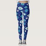 Greek Mati Mataki - Matiasma Evil Eye protection Leggings<br><div class="desc">Greek Mati Mataki - Matiasma Evil Eye protection pattern</div>