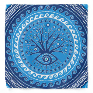 Greek Mati Mataki - Matiasma Evil Eye Tree Bandana