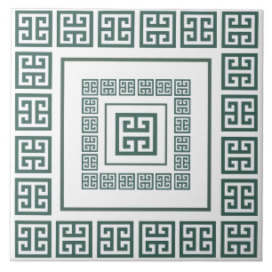 Greek Meander Ceramic Tile