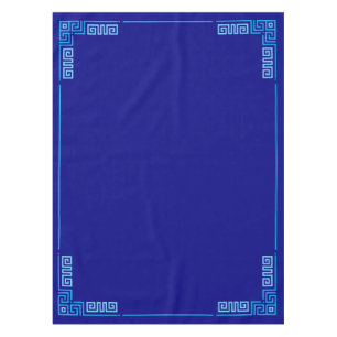 Greek Meander - Greek Key - Shades of blue Tablecloth