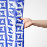 Greek Meander Key Squares Pattern Blue Scarf<br><div class="desc">Elegant,  stylish and sophisticated Greek pattern in blue and white color. Modern and trendy gift,  perfect for the Mediterranean lover in your life.</div>