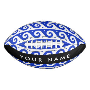 Greek Meander Key, Wave Key, Blue, Your Name Football