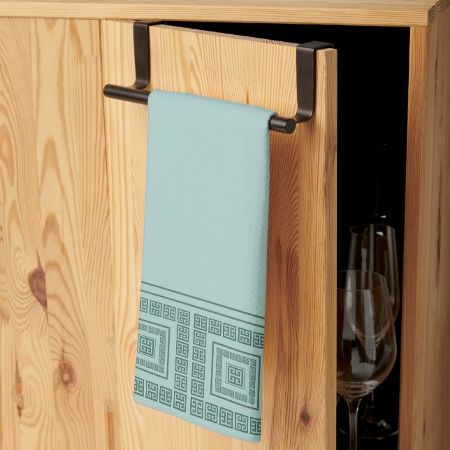 Greek Meander Kitchen Towel (Thirds Fold)