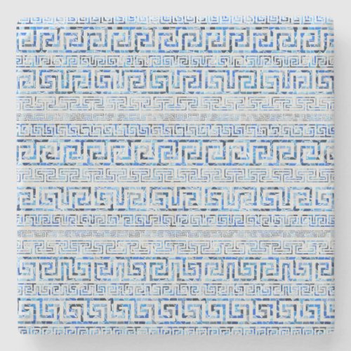 Greek Meander Pattern _ Greek Key Ornament Stone Coaster