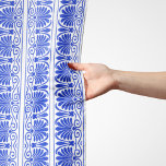 Greek Mediterranean Arabesque Pattern Blue Scarf<br><div class="desc">Elegant,  stylish and sophisticated Greek pattern in blue and white color. Modern and trendy gift,  perfect for the Mediterranean lover in your life.</div>