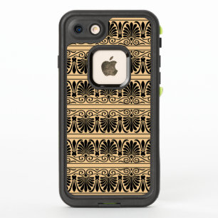Greek Mediterranean Arabesque Pattern Brown