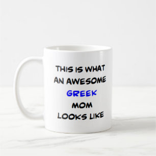 greek mom, awesome coffee mug