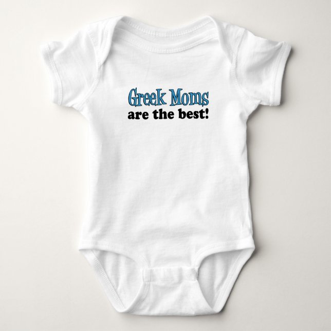 Greek Moms Are The Best Baby Bodysuit (Front)