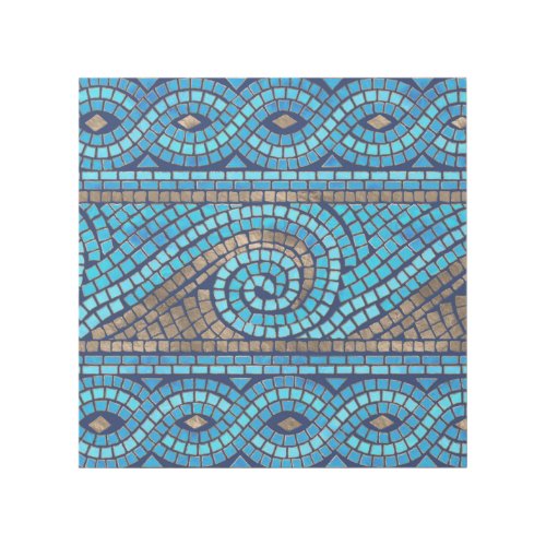Greek Mosaic Tile Ornament Gallery Wrap