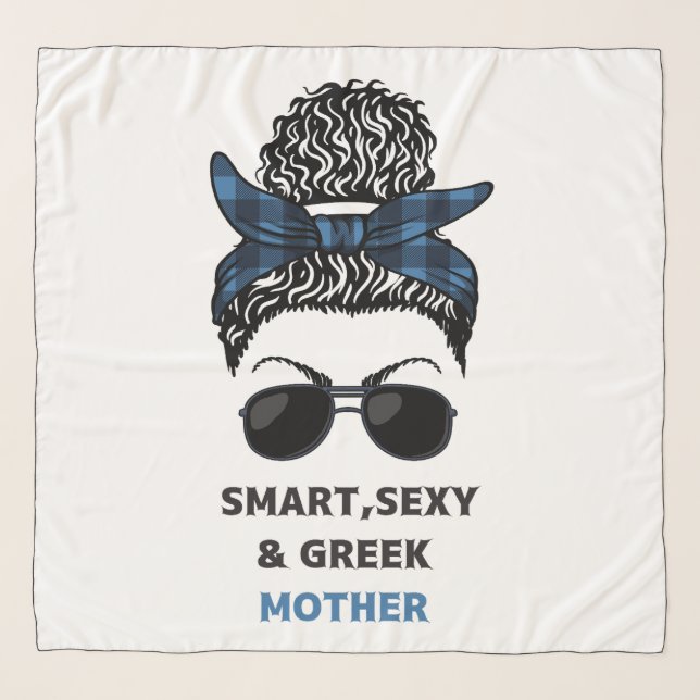  Greek mother Women's Tank Top Scarf (Front)