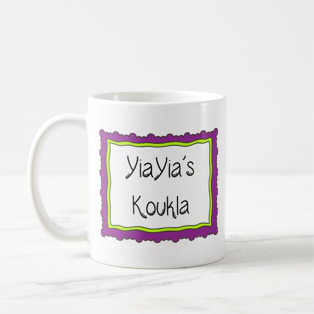 Greek Mug "YiaYia's Koukla" (Left)