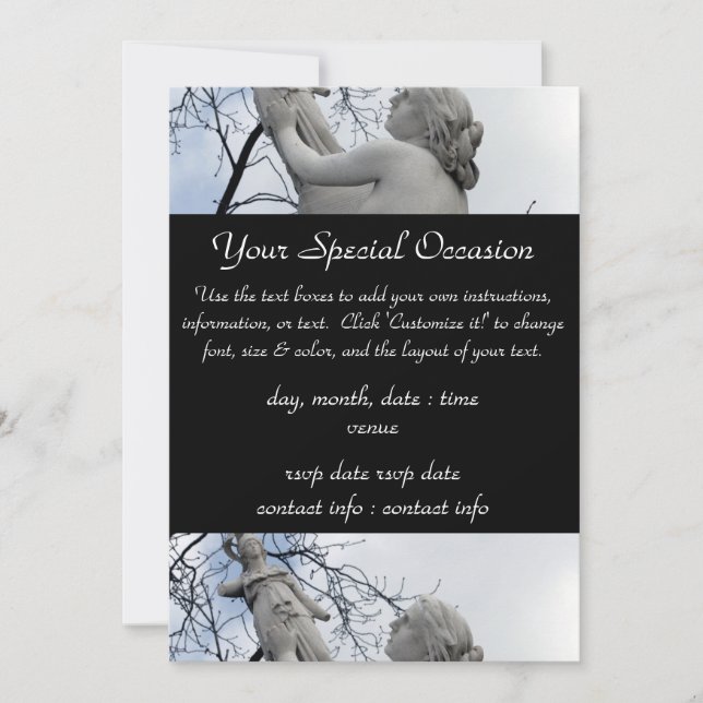 Greek Myth : Cassandra & Pallas Invitation (Front)