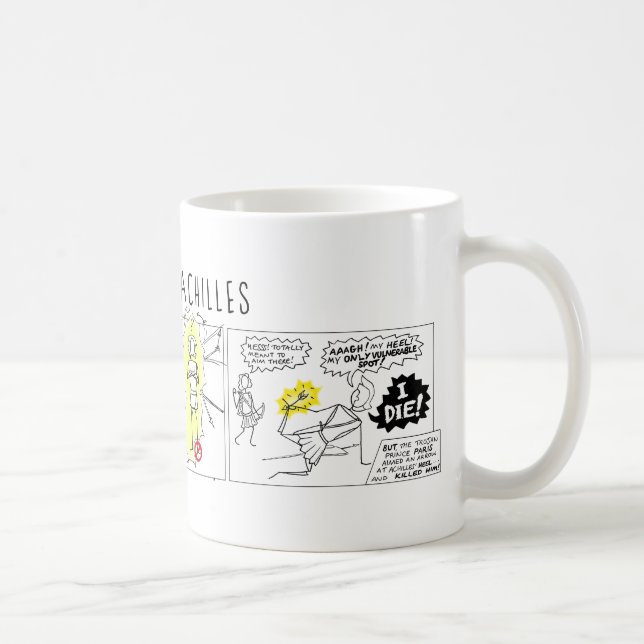 Greek Myth Comix Achilles pt 1 the myth Mug (Right)