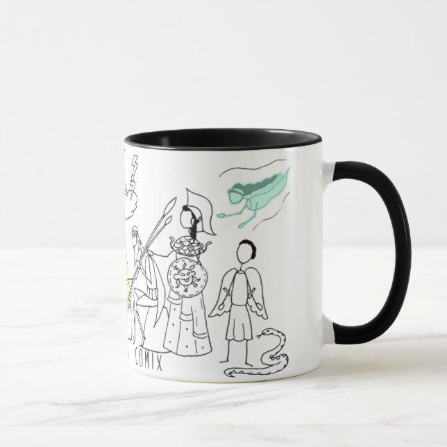 Greek Myth Comix logo mug (Right)