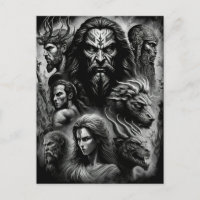 Greek Mythology Black and White Gods and Monsters