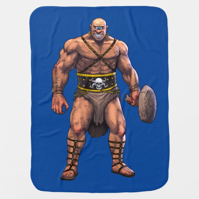 Greek Mythology Cyclops Baby Blanket (Front)