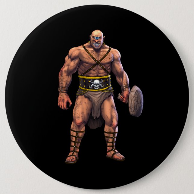 Greek Mythology Cyclops Button (Front)
