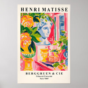Greek Mythology Decor, Matisse Wall Art, Pink Maxi Poster