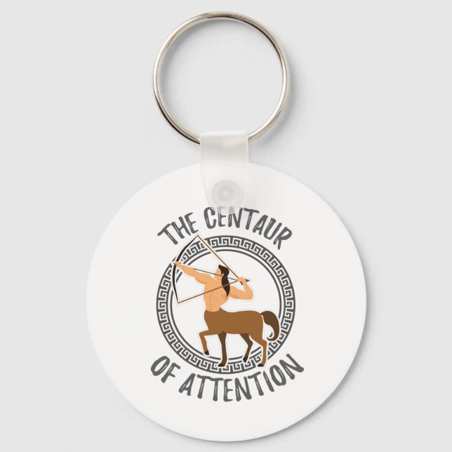 Greek Mythology Gift Centaur of Attention Gift Keychain (Front)