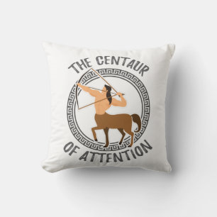 Greek Mythology Gift Centaur of Attention Gift Throw Pillow
