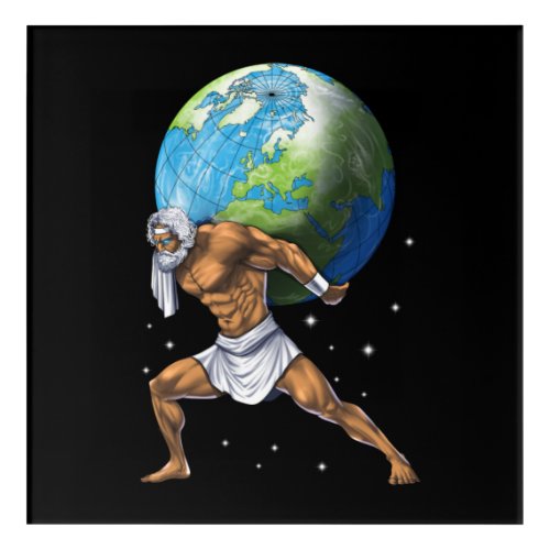 Greek Mythology God Atlas Acrylic Print