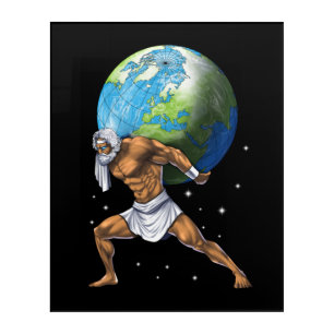 Greek Mythology God Atlas Acrylic Print