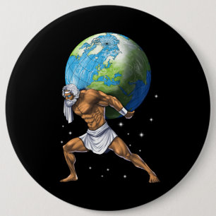 Greek Mythology God Atlas Button