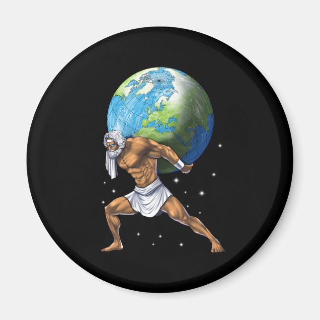 Greek Mythology God Atlas Magnet (Front)