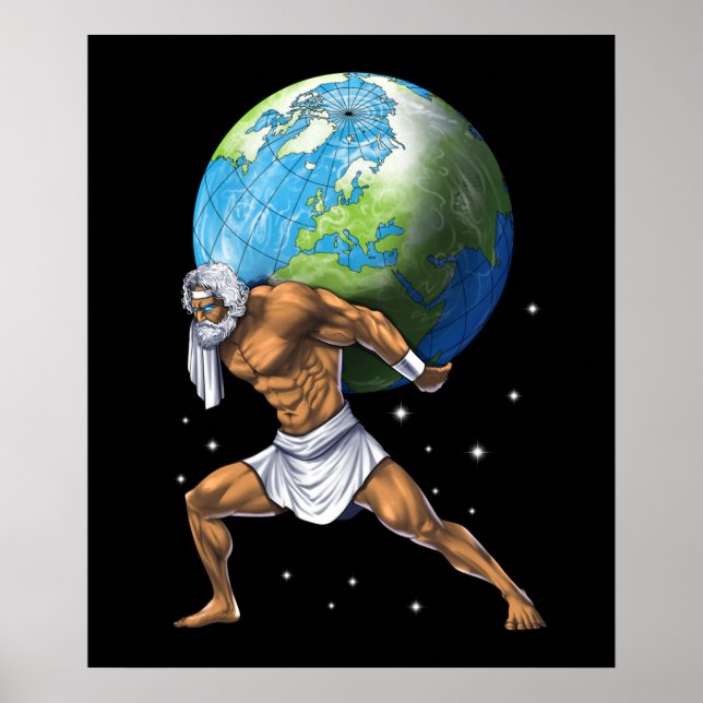 Greek Mythology God Atlas Poster (Front)