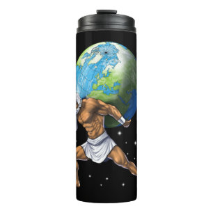 Greek Mythology God Atlas Thermal Tumbler