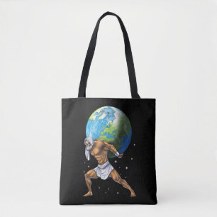 Greek Mythology God Atlas Tote Bag