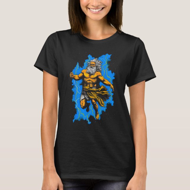 Greek Mythology God Zeus T-Shirt (Front)