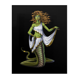 Greek Mythology Goddess Medusa Acrylic Print