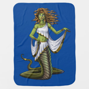 Greek Mythology Goddess Medusa Baby Blanket