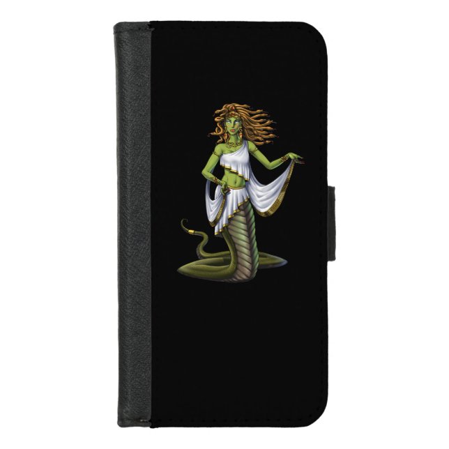 Greek Mythology Goddess Medusa iPhone Wallet Case (Front)